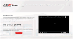 Desktop Screenshot of maxiperformance.nl
